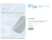 Tablet Screenshot of myrevbase.com